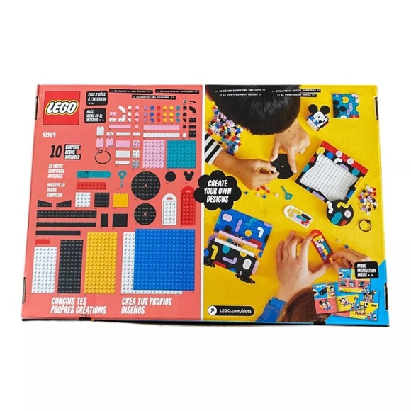LEGO DOTS Mickey Mouse & Minnie Mouse Back-to-School Project Box 41964 NEW - Picture 2 of 2